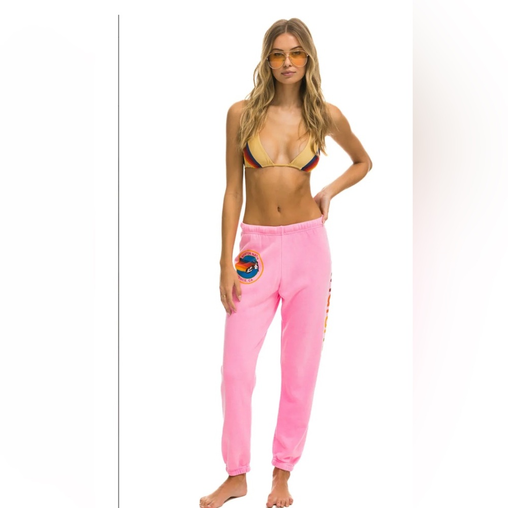 Aviator Nation Women’s Sweatpants in Neon Pink Size S - BRAND NEW NEVER WORN